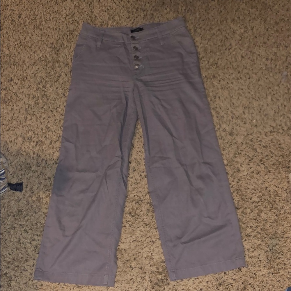 J. Crew wide leg crop pants